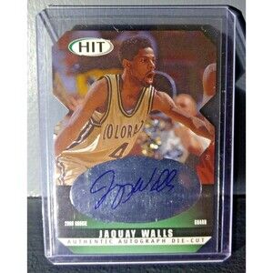 2000-01 Jaquay Walls Sage HIT Autographed Die-Cut #A30 Basketball Card